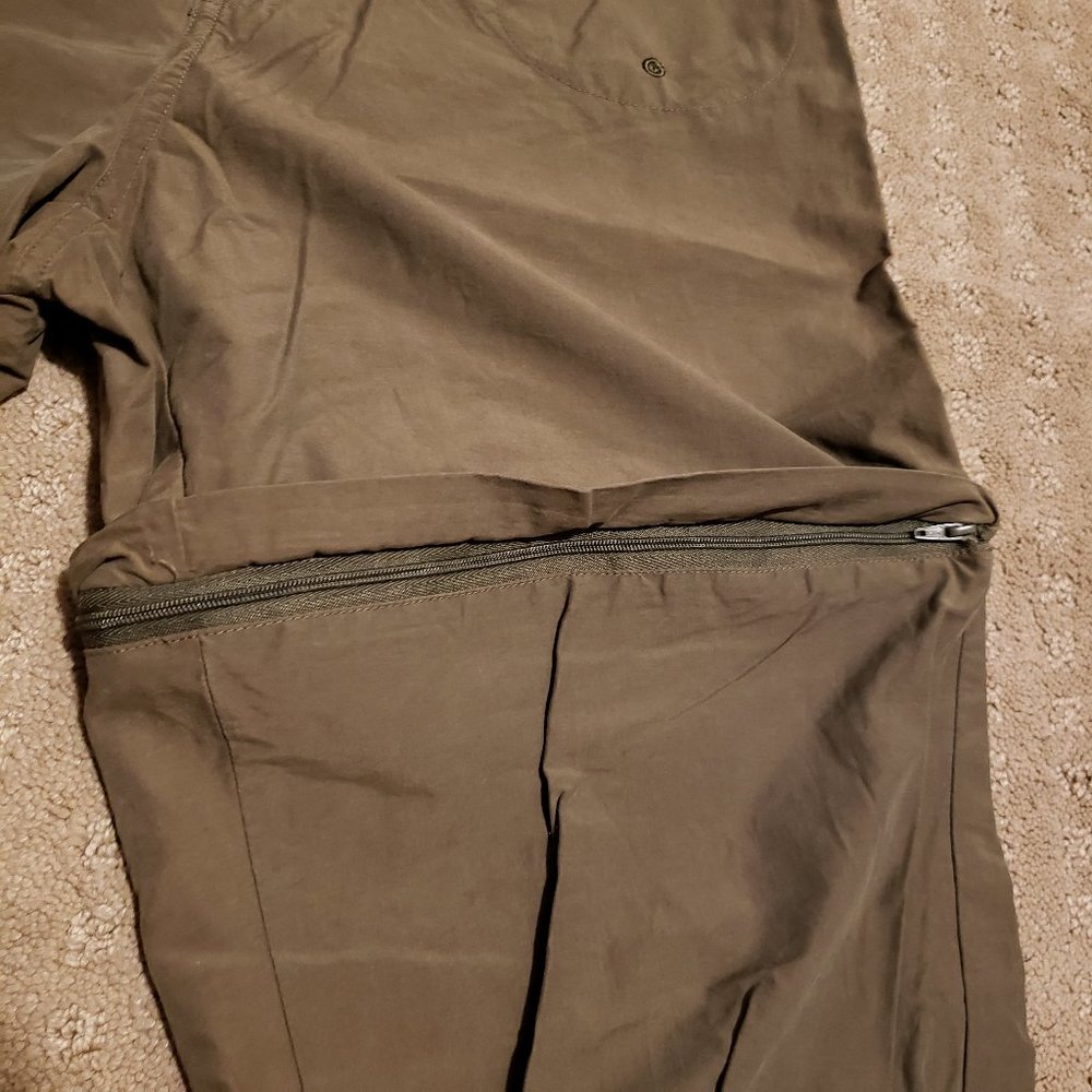 Columbia Convertible Pants / Shorts Green Women's 8 Outdoor Hiking Summer Comfy - Picture 6 of 13